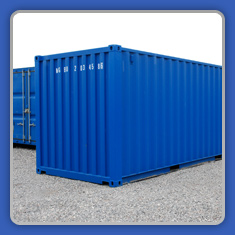 Blue Domestic Self Storage Container